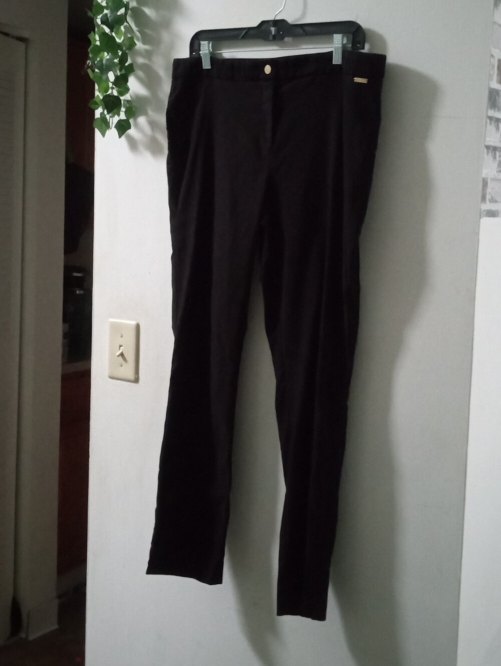 Calvin Klein Black Slim Stretch Chinos